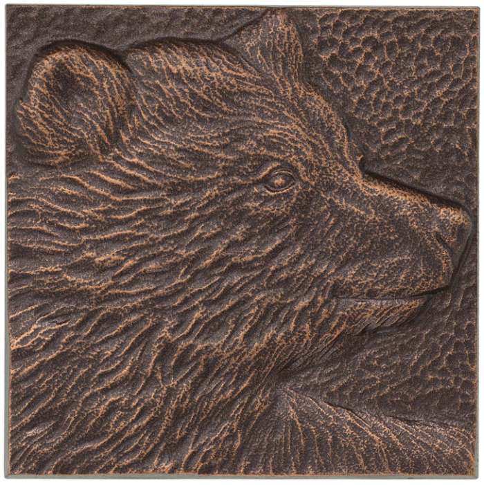 Bear 8 inch X 8 inch Indoor Outdoor Wall Decor